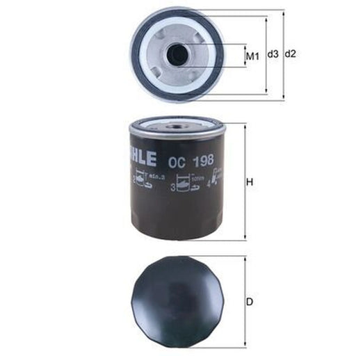 Mahle Engine Oil Filter OC 198