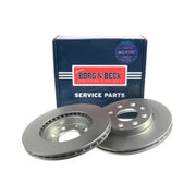 Borg & Beck 2 x Vented Front Brake Discs BBD4252-x2