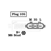 Borg & Beck Car Alternator 12V BBA2108