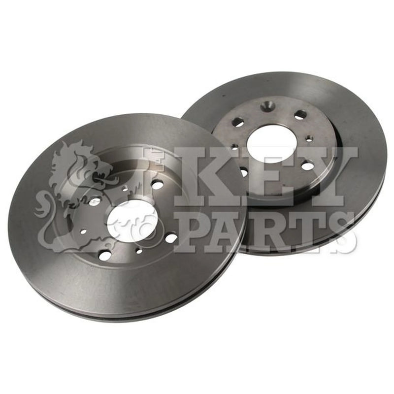 Key Parts 2 x Vented Front Brake Discs KBD4534-x2