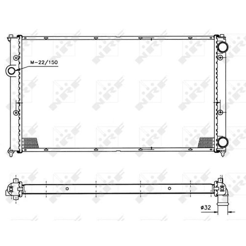 NRF Engine Radiator 50458