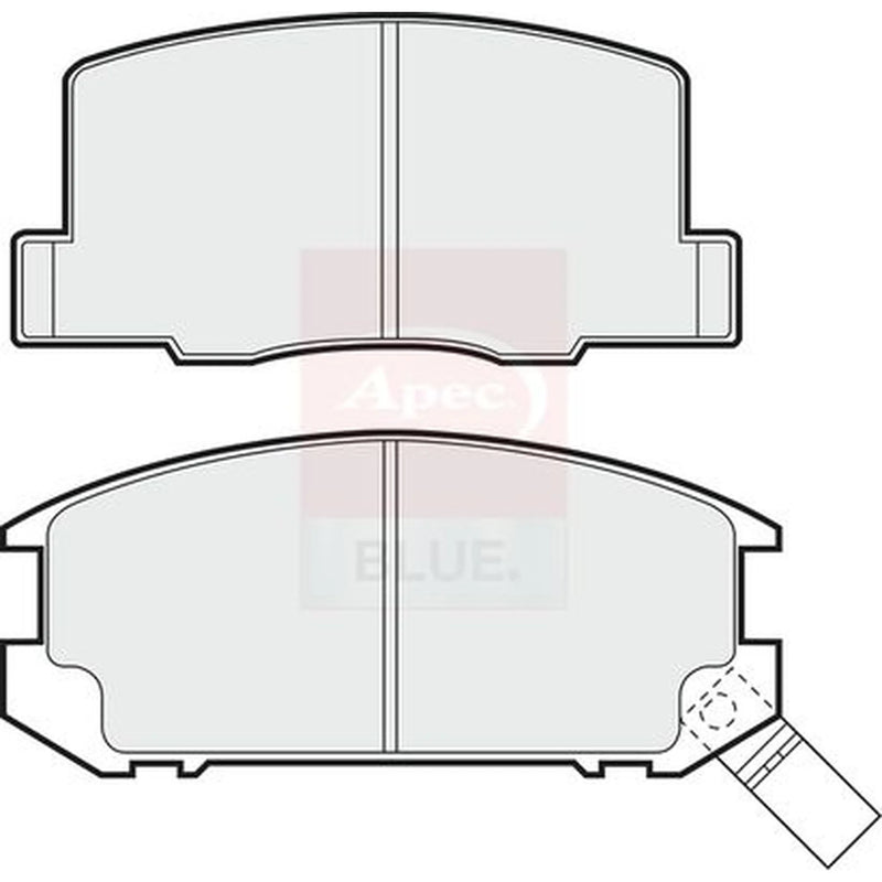 Apec Rear Brake Pad Set PD3406
