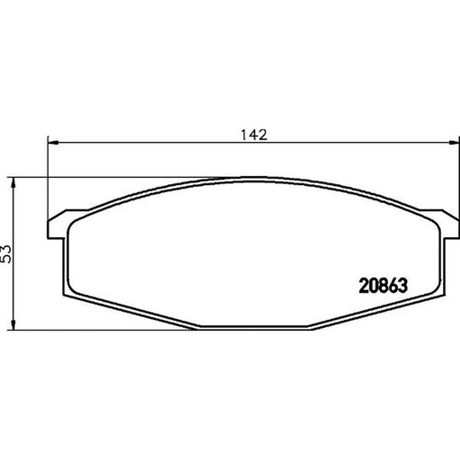 Mintex Front Brake Pad Set MDB1204
