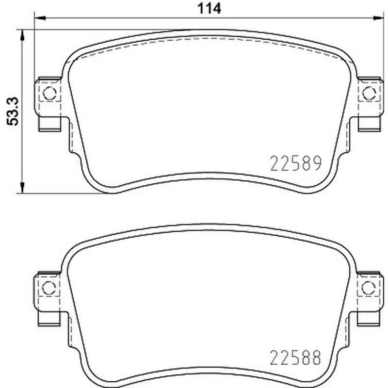 Mintex Rear Brake Pad Set MDB3991
