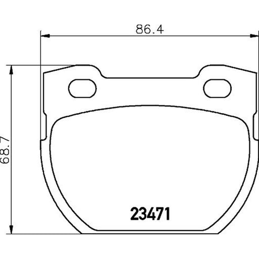 DON Rear Brake Pad Set PCP2167