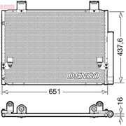 Denso Air Conditioning Condenser DCN50057