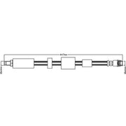 Abtex Brake Hydraulic Hose Line Right ABH1093