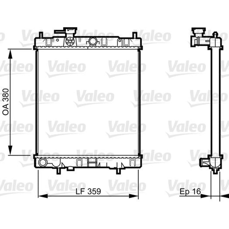 Valeo Engine Radiator 731287