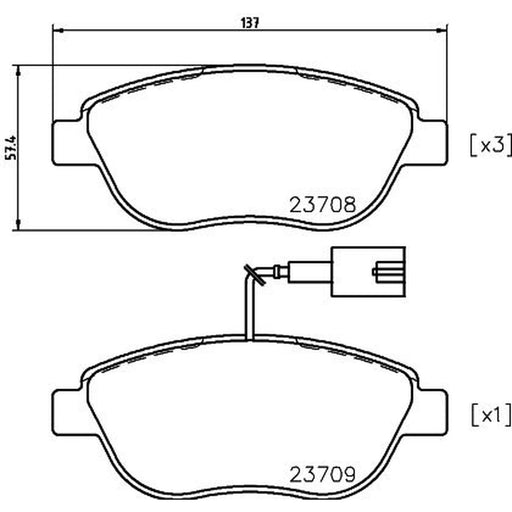 Mintex Front Brake Pad Set MDB2240
