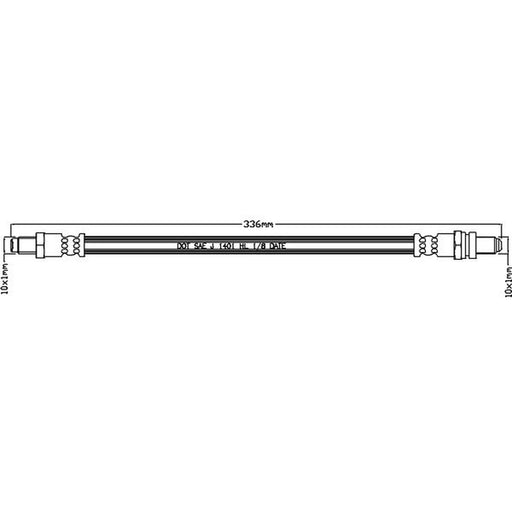Abtex Brake Hydraulic Hose Line Right ABH1065