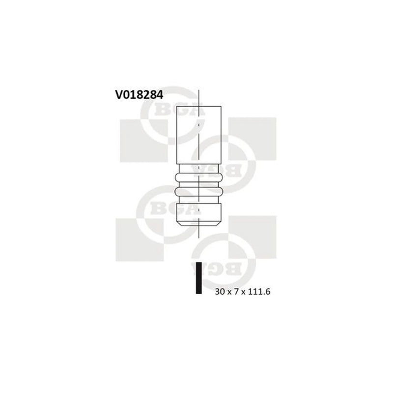BGA Engine Exhaust Valve Head V018284