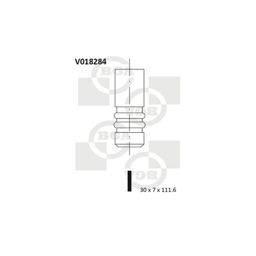 BGA Engine Exhaust Valve Head V018284