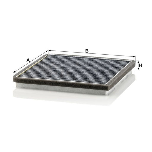 MANN-FILTER Cabin Air Filter (Pollen Filter) behind the glo CUK 20 010