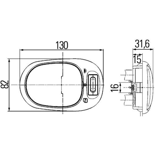 Hella Interior Lamp MG12 2JA 2JA 964 916-001