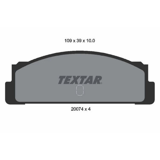 Textar Rear Brake Pad Set 2007404