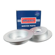 Borg & Beck 2 x Solid Rear Brake Discs BBD5656-x2
