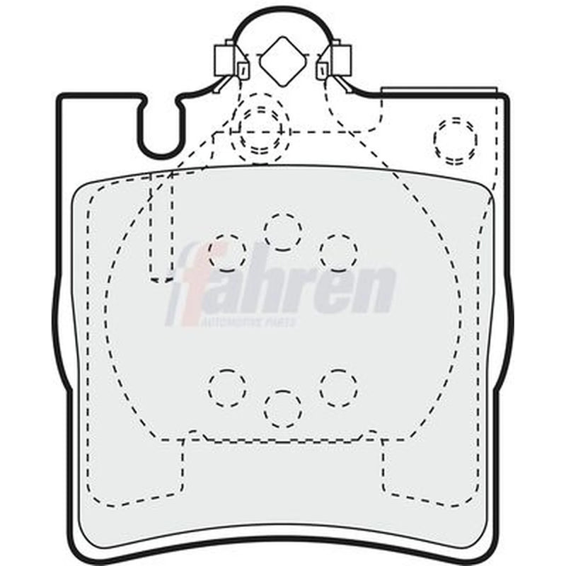 Fahren Rear Brake Pad Set FBP3326