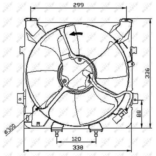 NRF Engine Cooling Fan 47041