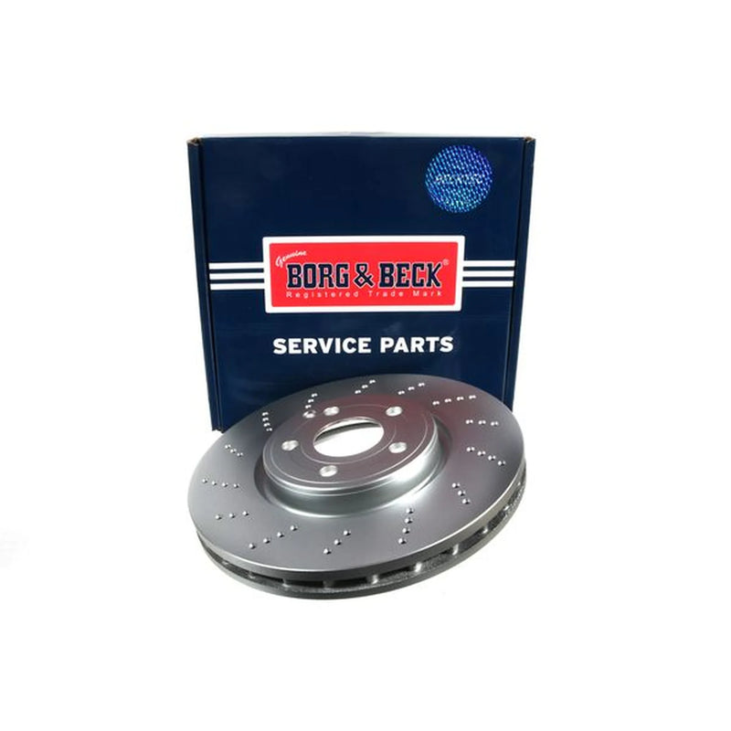 Borg & Beck 2 x Perforated/Vented Front Brake Discs BBD6116S-x2