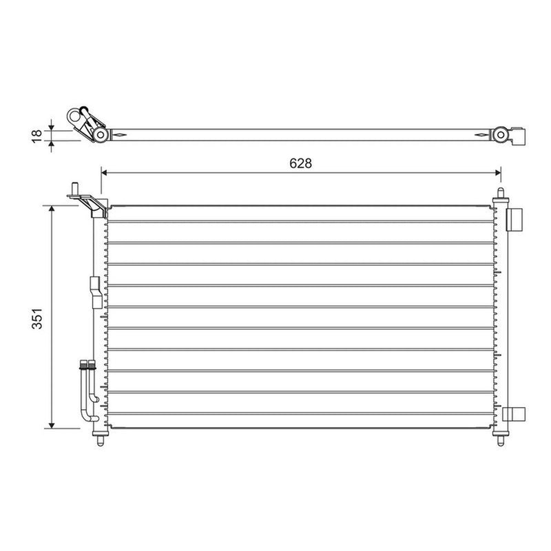 Valeo Air Conditioning Condenser 817836