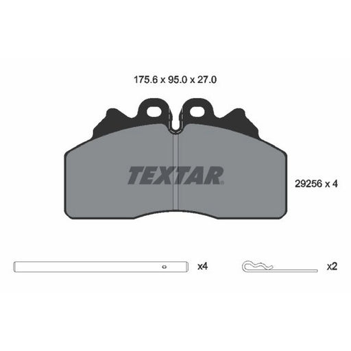 Textar Front Brake Pad Set 2925601