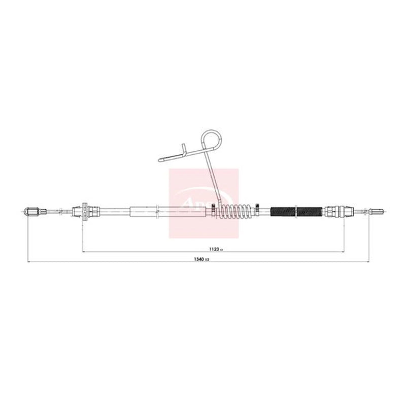 Apec Handbrake Cable Right Rear CAB1990