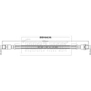 Borg & Beck Brake Hydraulic Hose Line inner BBH6636