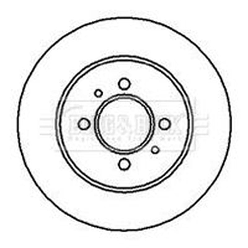 Borg & Beck 2 x Rear Brake Discs BBD5101-x2