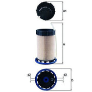 Mahle Fuel Filter Element KX 492