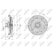 NRF Radiator Fan Clutch 49589