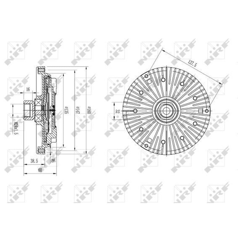 NRF Radiator Fan Clutch 49589
