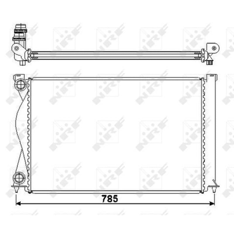 NRF Engine Radiator 50596