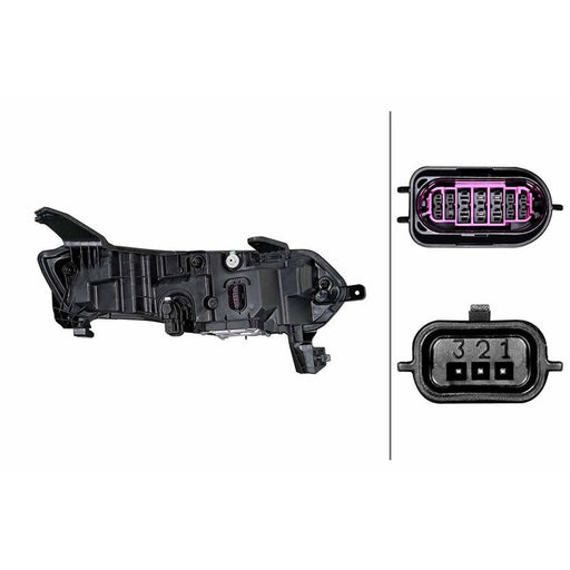 Hella Headlight Headlamp LED Left 1ZX 015 143-831