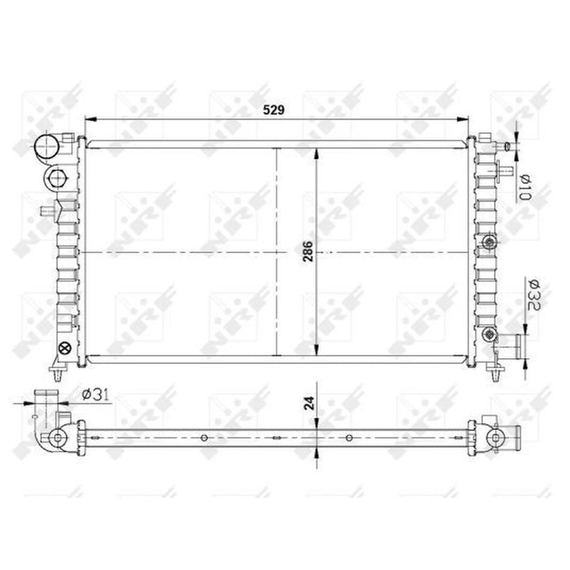 NRF Engine Radiator 509502