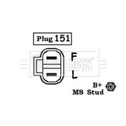 Borg & Beck Car Alternator 12V BBA2495