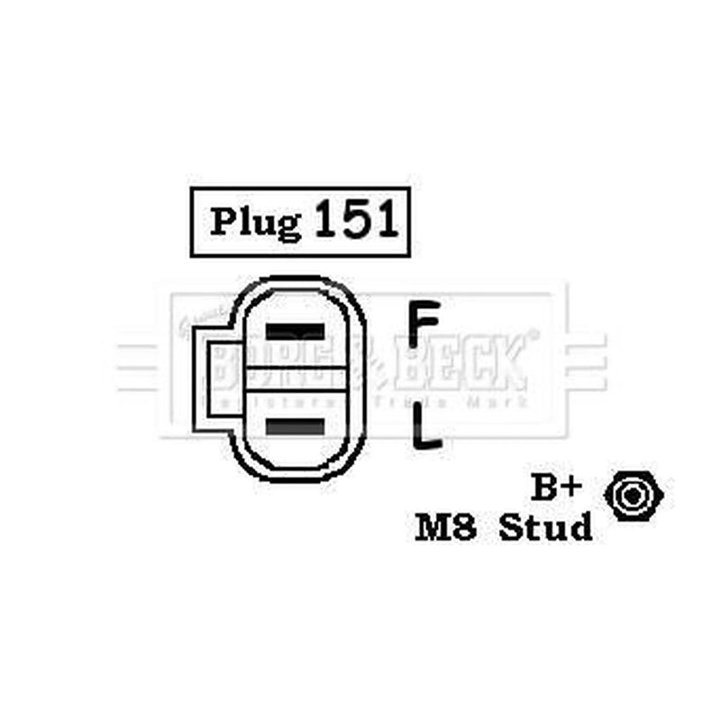 Borg & Beck Car Alternator 12V BBA2495