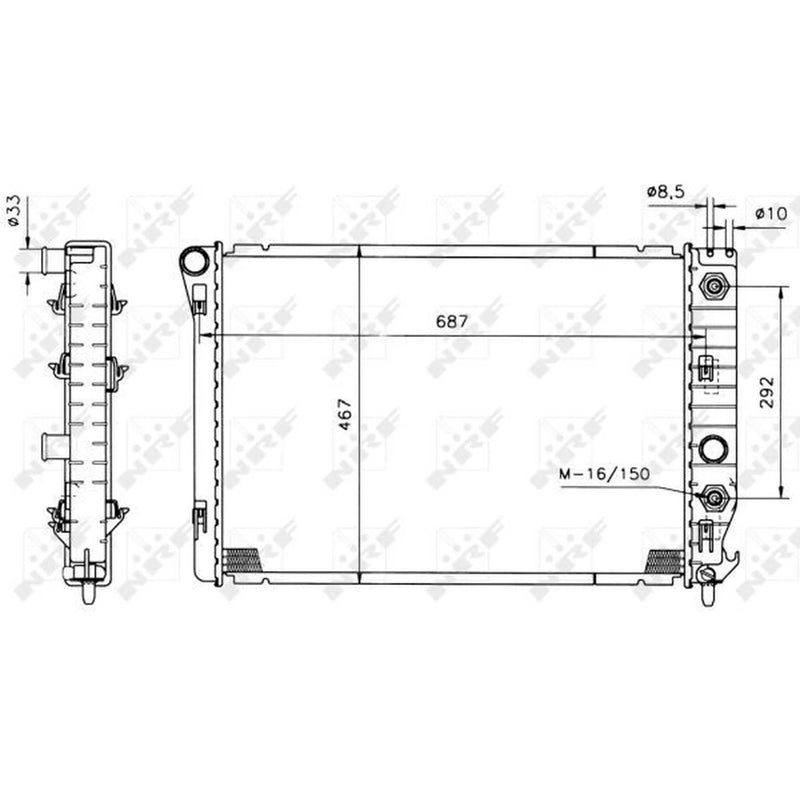 NRF Engine Radiator 50215