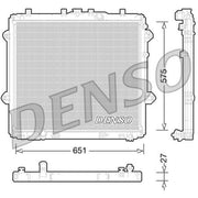 Denso Engine Radiator fits Toyota Land Cruiser Prado 2009 on 4.0