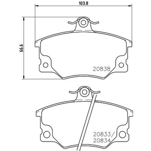 Mintex Front Brake Pad Set MDB1240