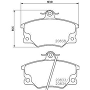 Mintex Front Brake Pad Set MDB1240