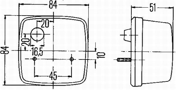 Hella Direction Indicator Light 2BA 003 014-111