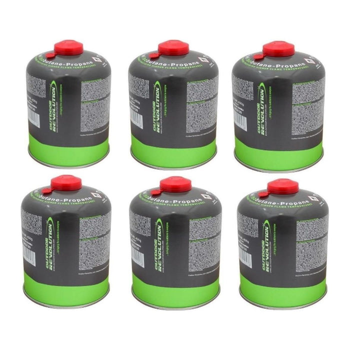 6x Outdoor Revolution Butane Propane Mix 450g Gas Cartridge Canister GAS2130 - Outdoor Revolution - Van Life Living