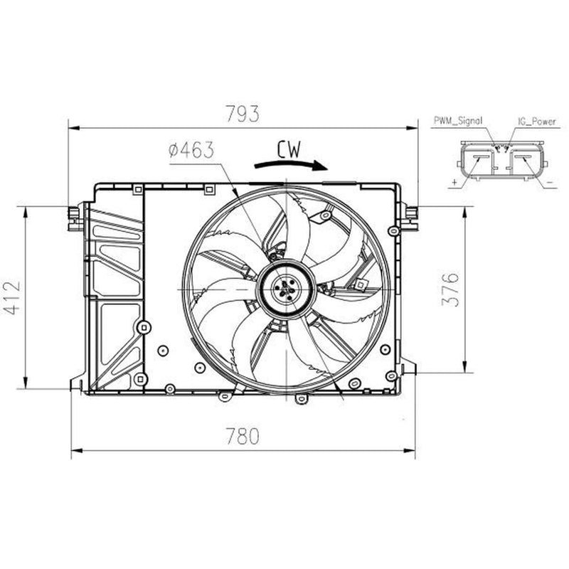 NRF Engine Cooling Fan 47932