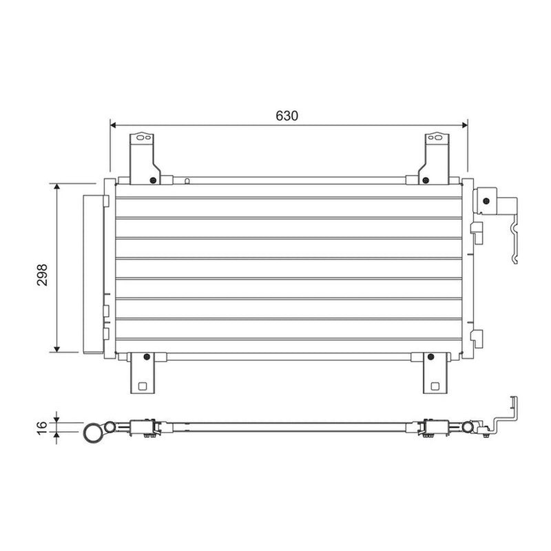 Valeo Air Conditioning Condenser 822738