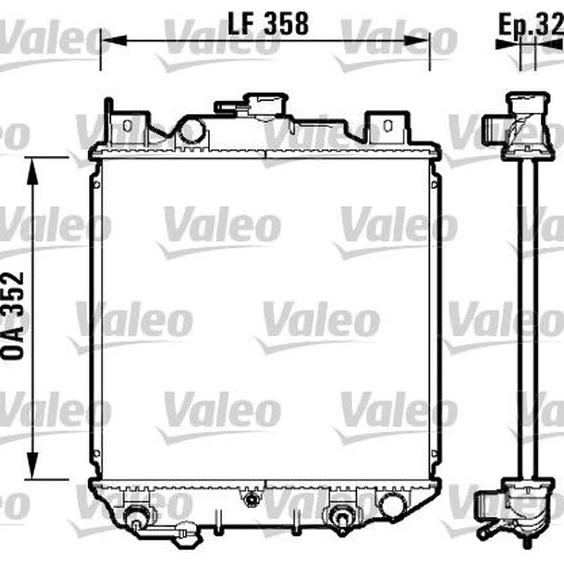 Valeo Engine Radiator 734203