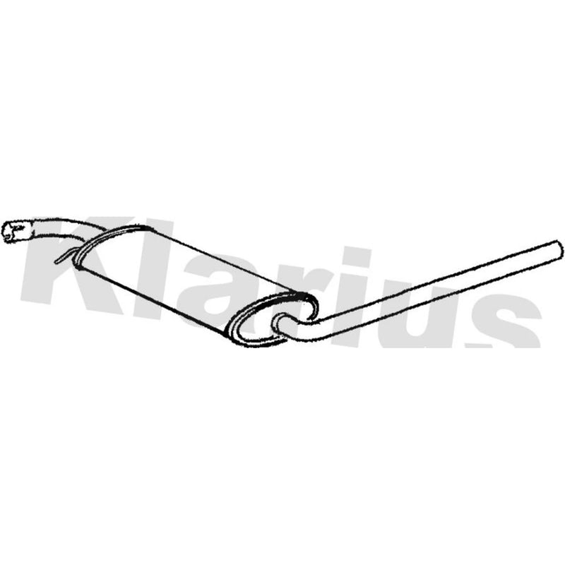 Klarius Box With Centre Pipe Centre VW689X