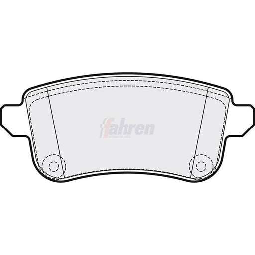 Fahren Rear Brake Pad Set