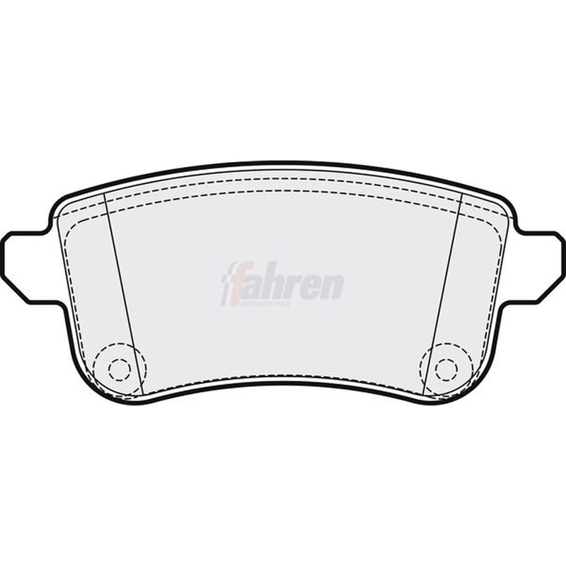 Fahren Rear Brake Pad Set fits Nissan Juke 2019 on 1.0 1.6