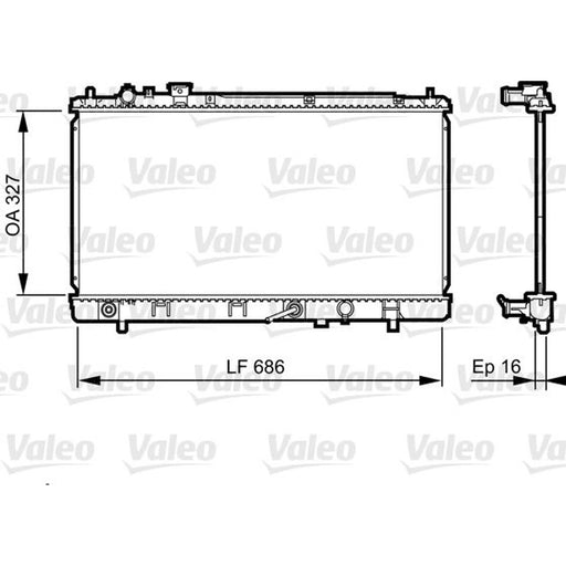 Valeo Engine Radiator 735240