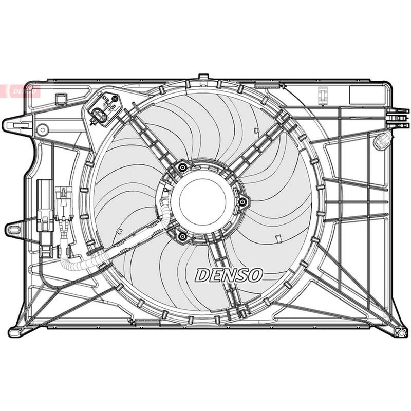 Denso Engine Cooling Fan fits Fiat 500X 2014-2018 1.3 1.4
